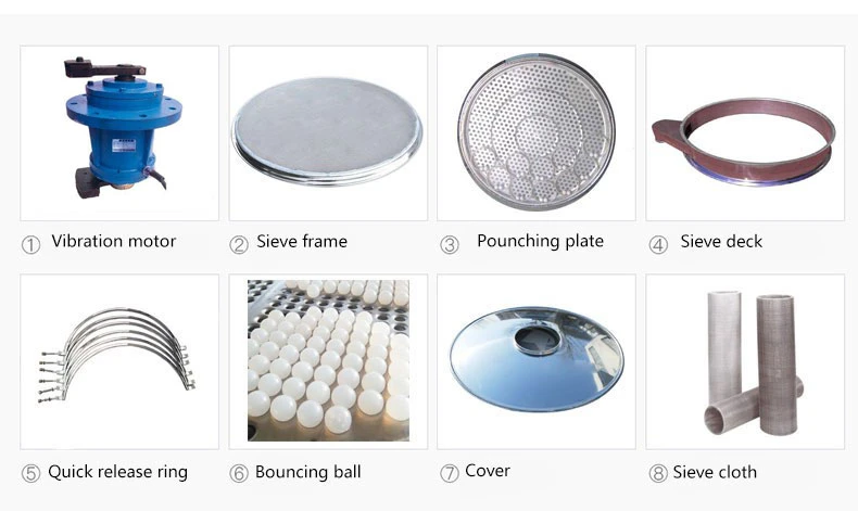 2023 New Design Molybdenum Powder Melon Seeds Vibrating Screen Circular Industrial Flour Sifter